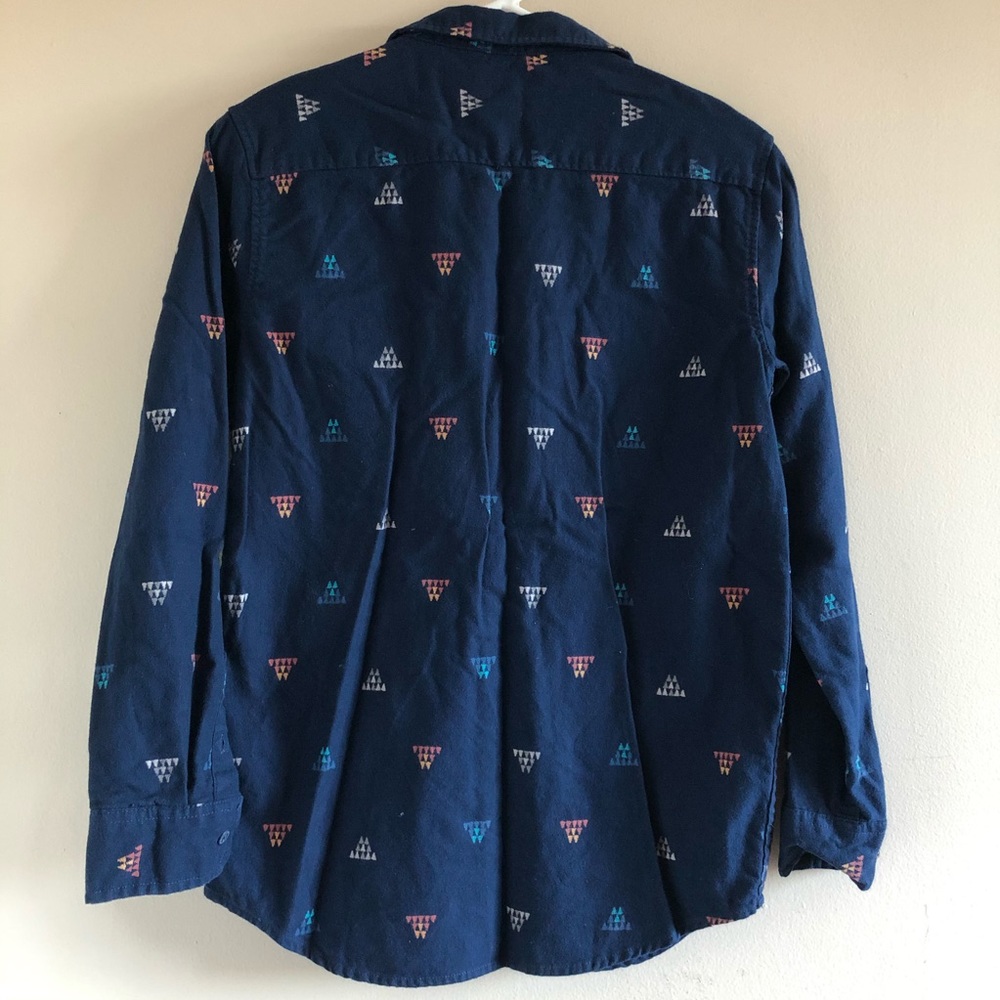 Old Navy Geometric Flannel Button Down - Picture 2 of 4
